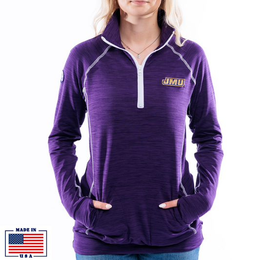 JMU WOMEN’S VERSA SPORT HALF ZIP