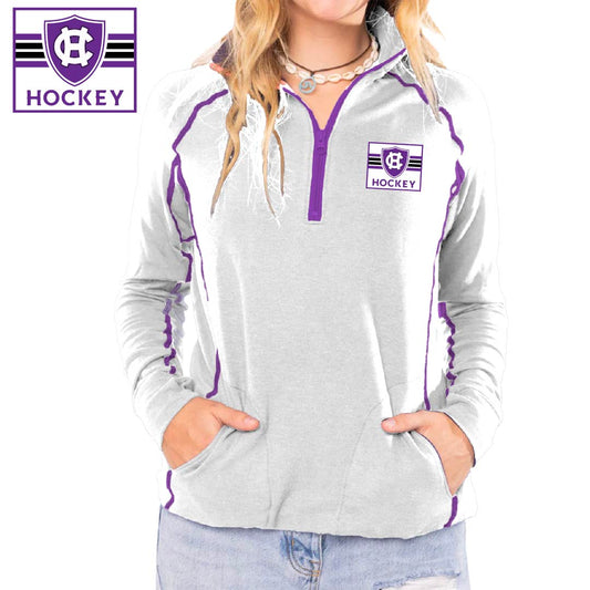 WOMEN’S VERSA HALF ZIP - HC HOCKEY GREY
