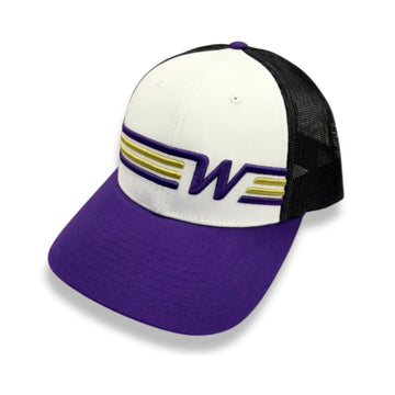PURPLE & GOLD SUNSTREAKER TRUCKER
