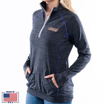 JMU WOMEN’S VERSA SPORT HALF ZIP