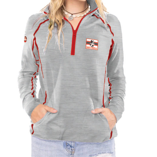WOMEN’S VERSA SPORT HALF ZIP - BU SOFTBALL