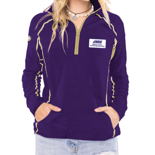 WOMEN’S VERSA SPORT HALF ZIP -  JMU GCFE