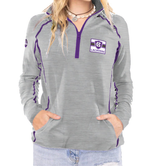 WOMEN’S VERSA SPORT HALF ZIP - HOLY CROSS LACROSSE