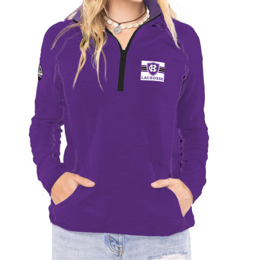 WOMEN’S VERSA SPORT HALF ZIP - HOLY CROSS LACROSSE