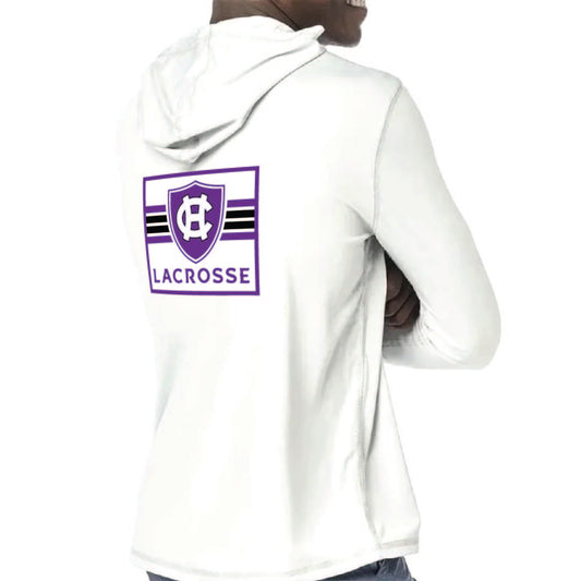UNISEX SOLAR HOODED TEE - HOLY CROSS WOMEN'S LACROSSE