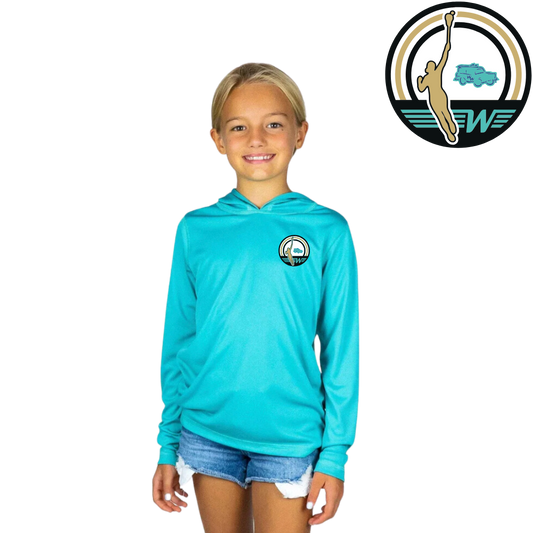 KID'S MADDIE EPKE SOLAR HOODED TEE