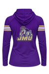 WOMEN'S VARSITY SOLAR HOODED TEE - JMU