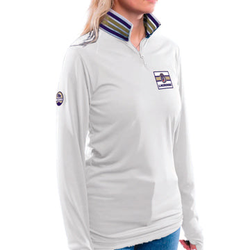 WOMEN'S FLARE MINI ZIP LAYER - JMU LACROSSE