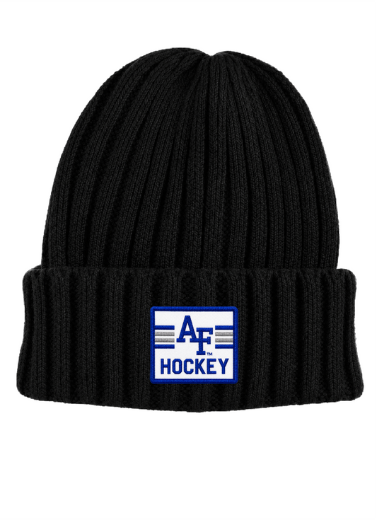 CABLE KNIT BEANIE - AIR FORCE ACADEMY HOCKEY