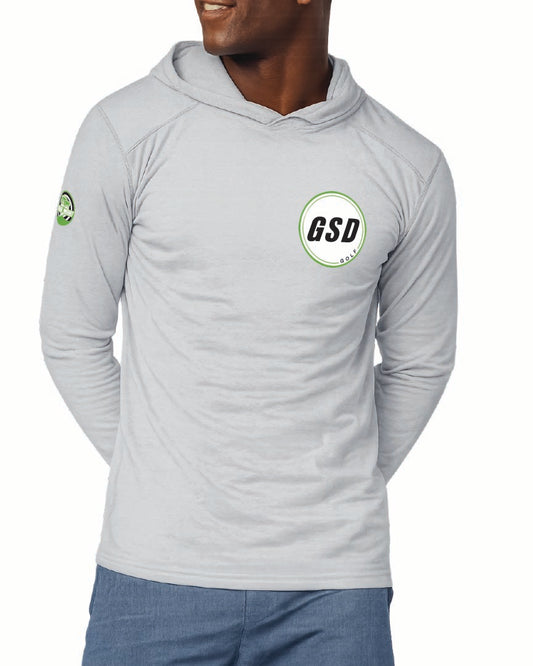 LONG SLEEVE SOLAR HOODED TEE - GSD GOLF