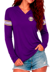 WOMEN'S VARSITY SOLAR HOODED TEE - JMU