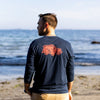 WAGON SUEDED LONG SLEEVE - NAVY